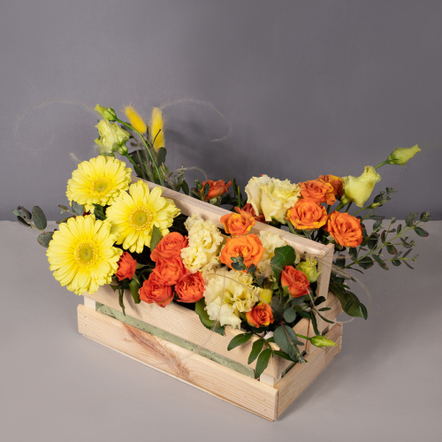 Цветы в ящике. Комплект для мамы и дочки "Весеннее послание" арт. 28489