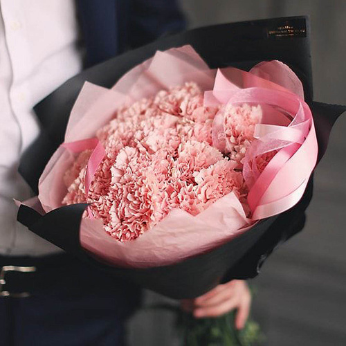 Букет из розовых диантусов арт. 7361-Р