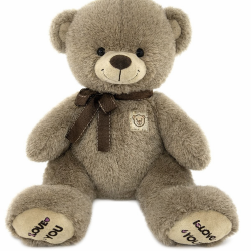 Мишка с бантом 65-70 см арт. 24013 светло коричневый