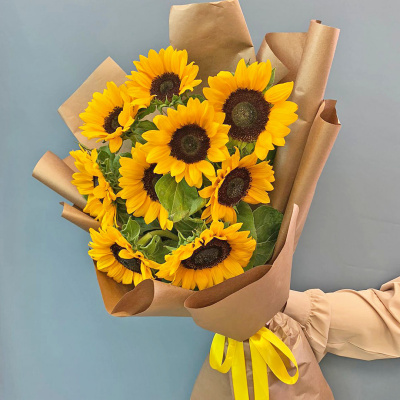 Букет из 9 Подсолнухов 35834