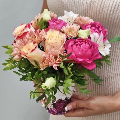 Стаканчик с цветами "Малинка" N 53034