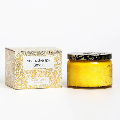 Свеча ароматическая в банке "BORN EO AMBER", 5х7 см, амбер  7999241